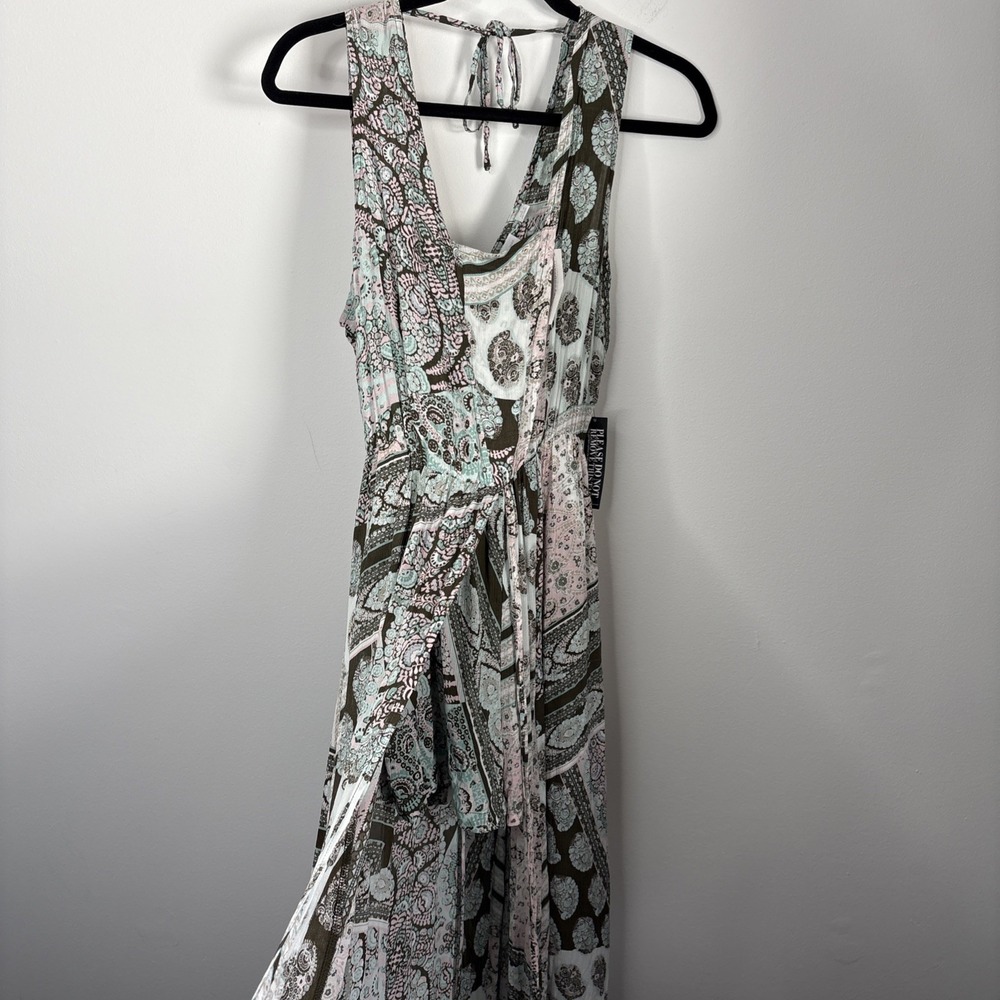 New York and Company Women's Small Romper Maxi‎ Overlay Spring Break Beach